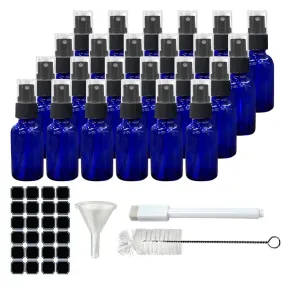 Cobalt Blue Glass Spray Bottles