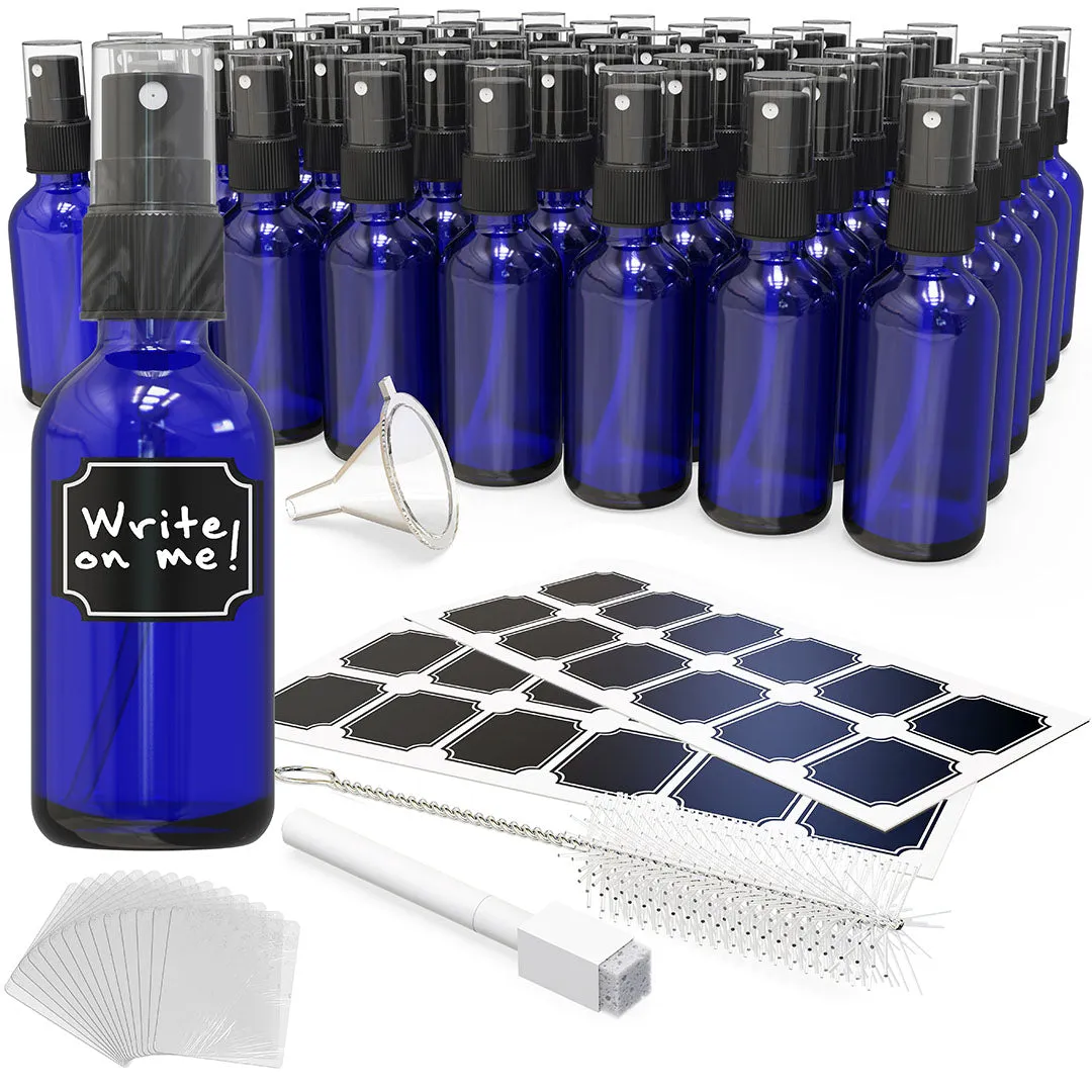 Cobalt Blue Glass Spray Bottles