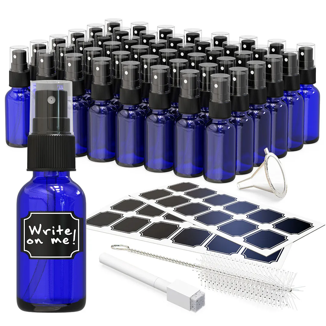 Cobalt Blue Glass Spray Bottles