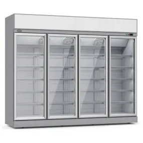 Combisteel Four Hinged Glass Door Fridge Merchandiser 2060Ltr - 7455.2416