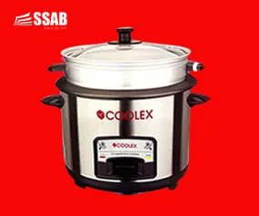 COOLEX RICE COOKER 2.2L/12CUPS WITH STEAMER "PICK UP AT SSAB MEGA STORE ONLY"