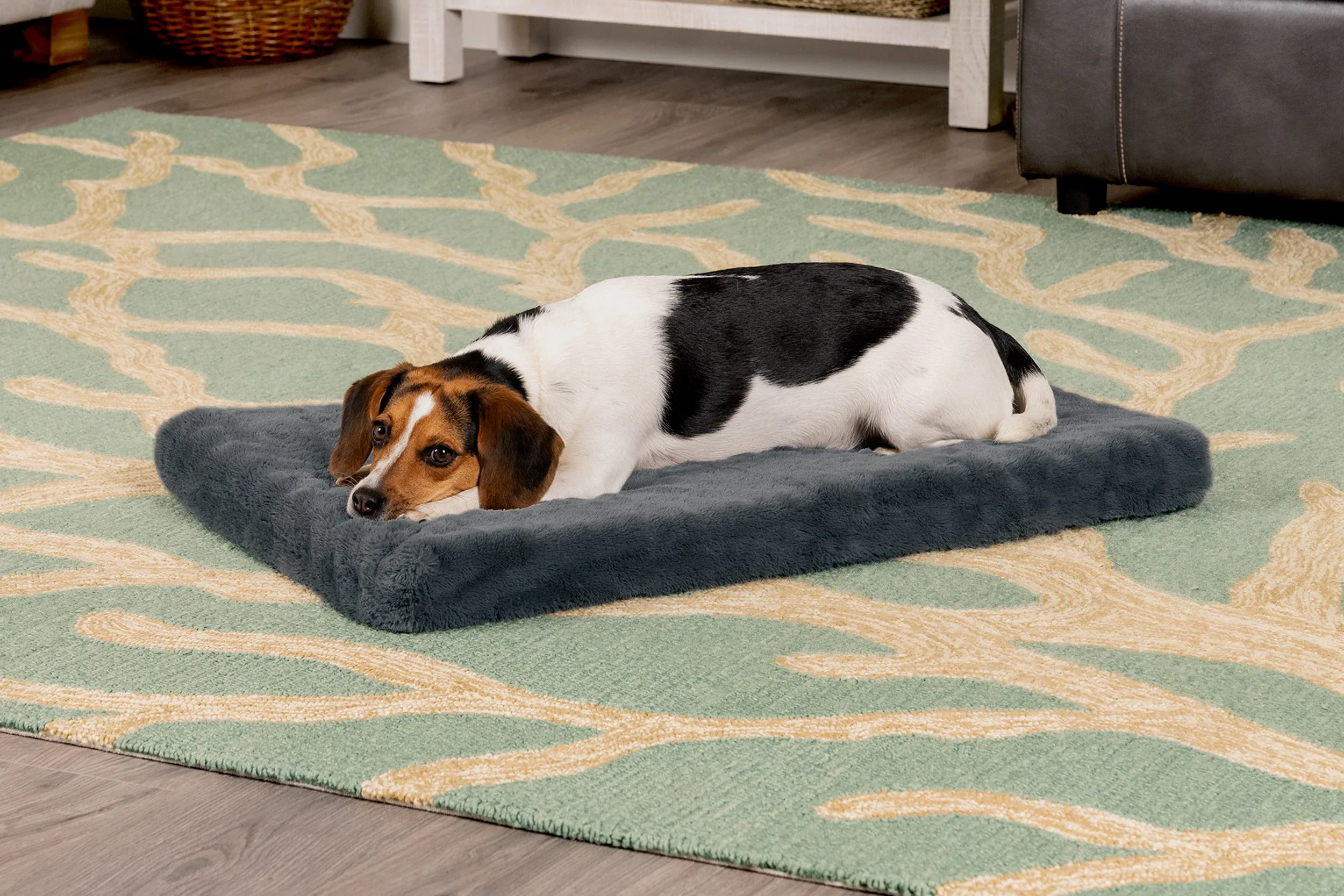 Crate Mat - Plush Faux Fur Orthopedic Pet Bed