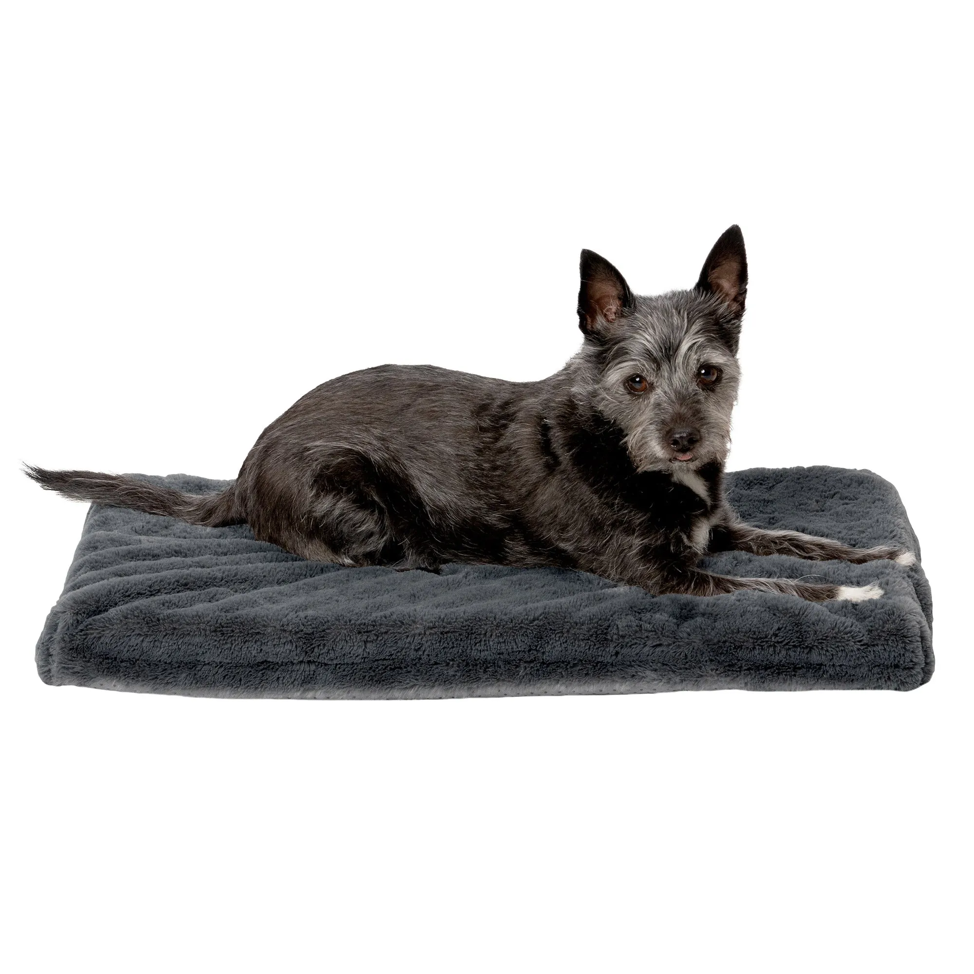 Crate Mat - Plush Faux Fur Orthopedic Pet Bed