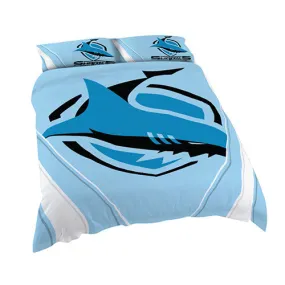 Cronulla Sharks Quilt Doona Duvet Cover Pillow Case Set