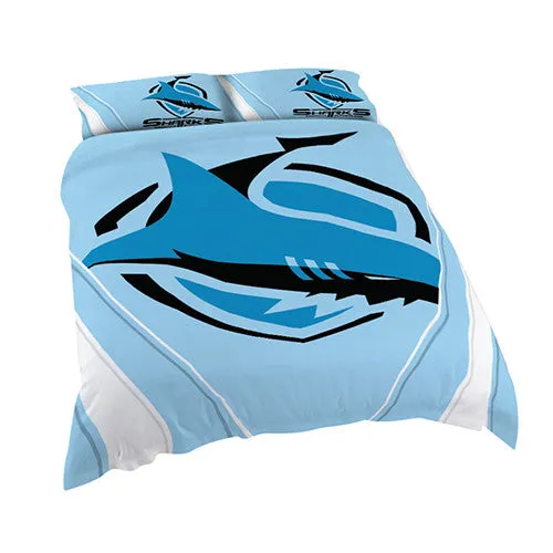 Cronulla Sharks Quilt Doona Duvet Cover Pillow Case Set