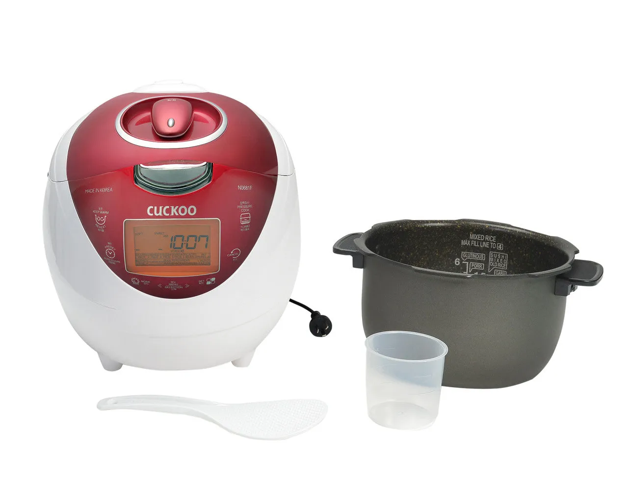 Cuckoo Pressure Rice Cooker 6cup CRP-N0681F