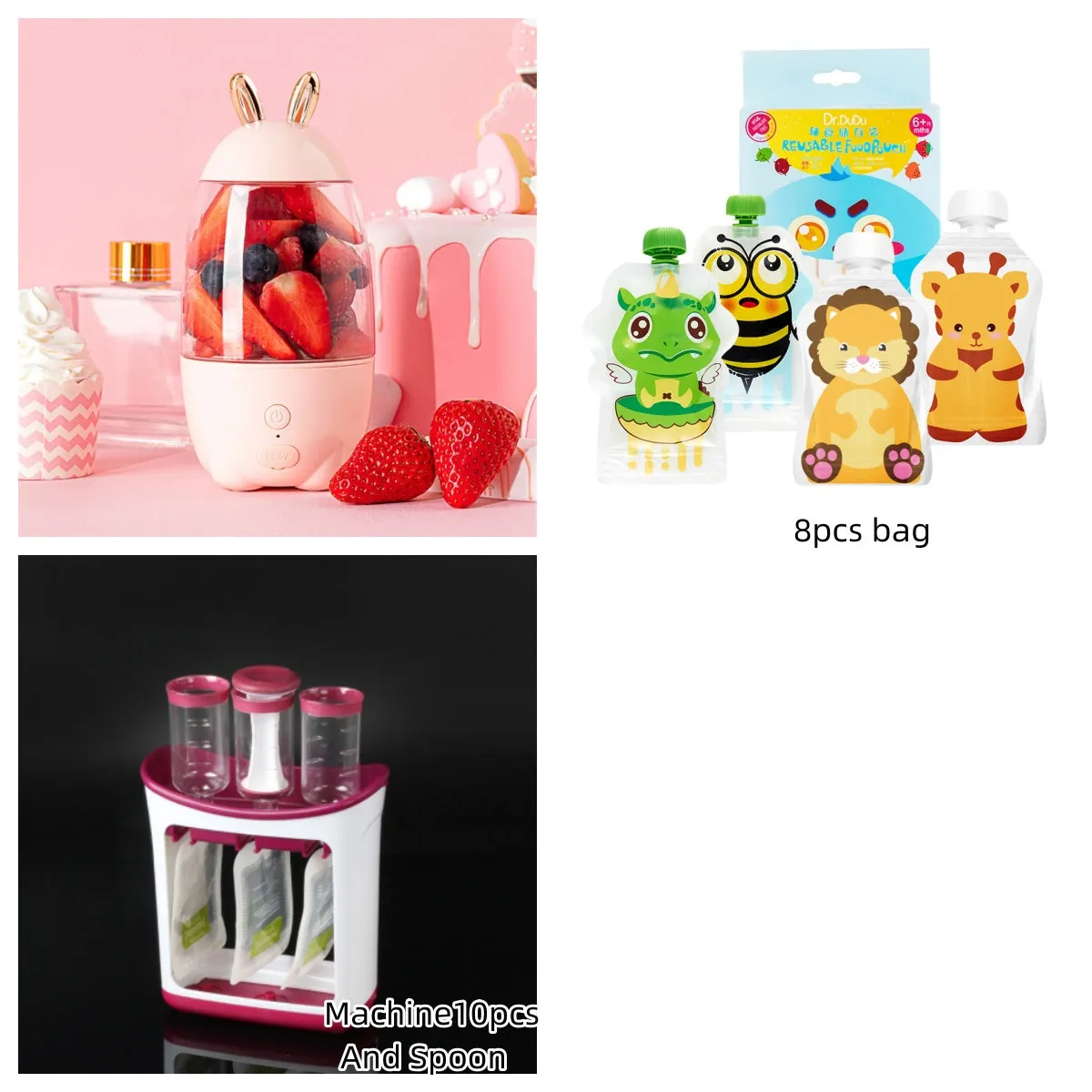 Cute Portable Blender Electric Juicer Multifunctional