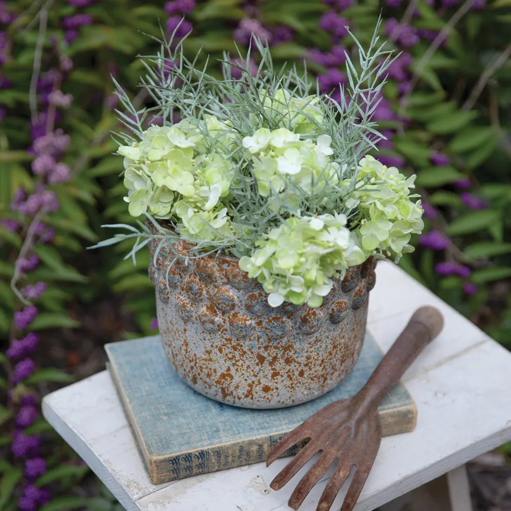 Denim Hobnail Concrete Planter