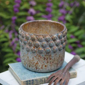 Denim Hobnail Concrete Planter