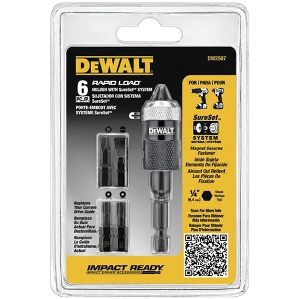 DeWALT DW2507 Rapid Load Set, 6-Piece, Magnetic, Steel