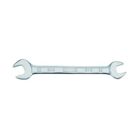 DeWALT DWMT75428OSP Open End Wrench, Metric, 5/8 x 3/4 in Head, 8-11/16 in L, Polished Chrome