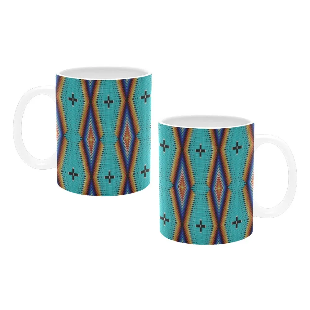 Diamond in the Bluff Turquoise White Mug(11OZ)