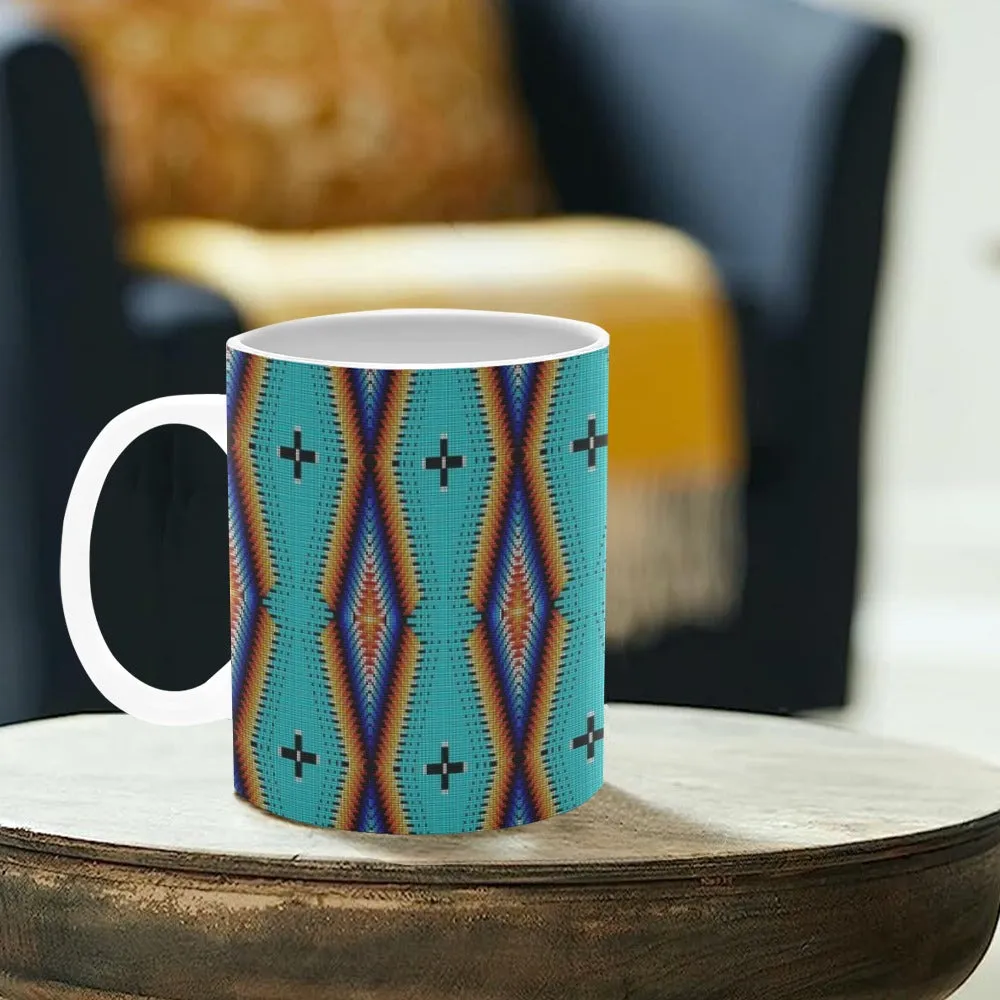 Diamond in the Bluff Turquoise White Mug(11OZ)