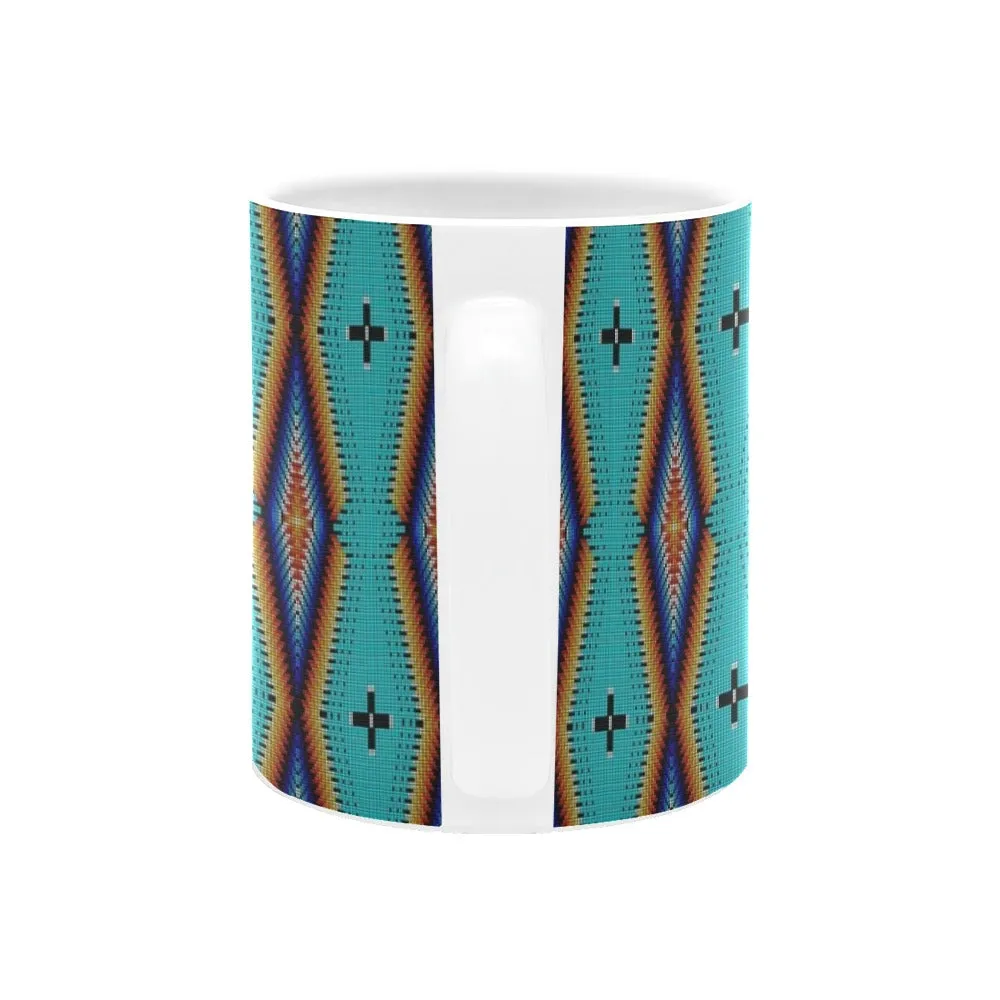 Diamond in the Bluff Turquoise White Mug(11OZ)