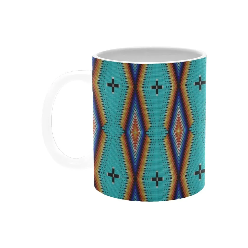 Diamond in the Bluff Turquoise White Mug(11OZ)