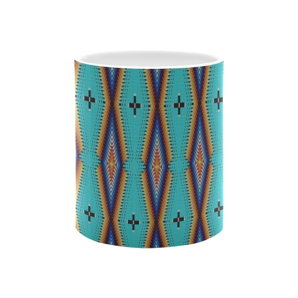 Diamond in the Bluff Turquoise White Mug(11OZ)