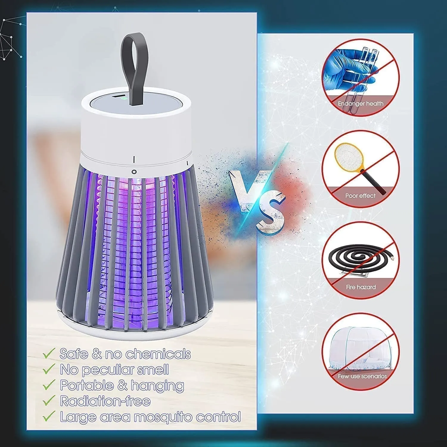 Eco-Friendly LED Mosquito Trap (USB Powered)