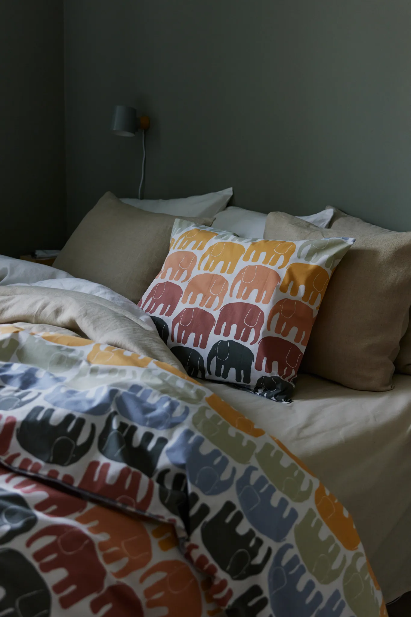 Elefantti multi Duvet cover set