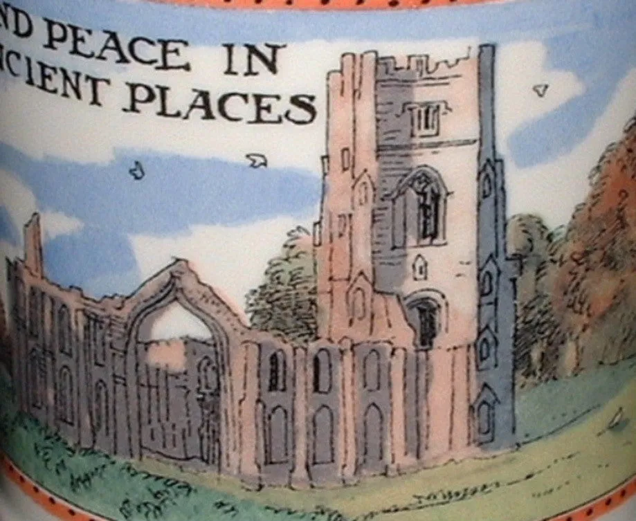 Emma Bridgewater Mug National Trust Countryside Find Peace English Pottery 2005