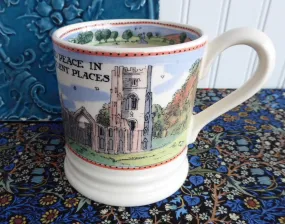 Emma Bridgewater Mug National Trust Countryside Find Peace English Pottery 2005