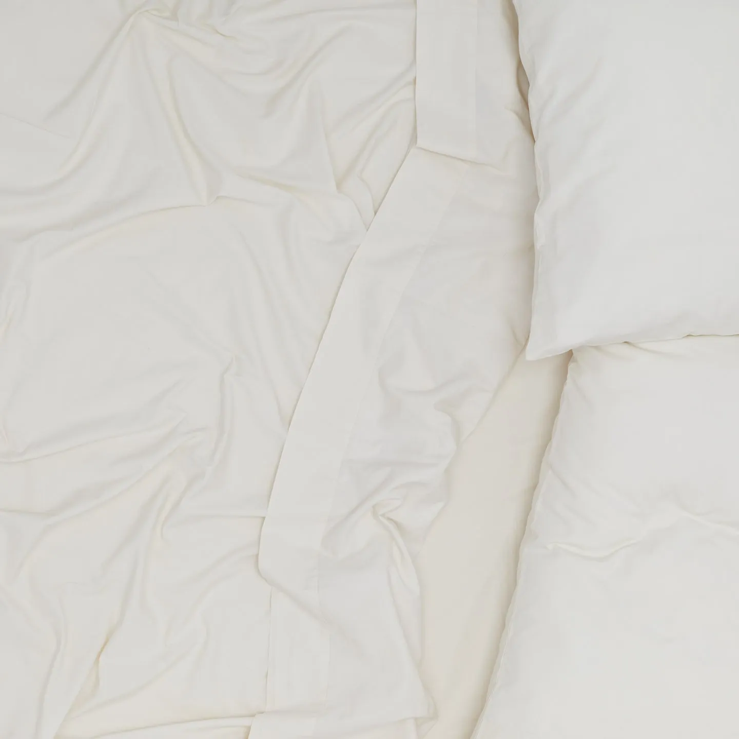 Essential Percale Duvet - Ivory