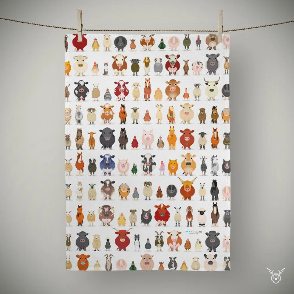 Farm Animal Hand Towel