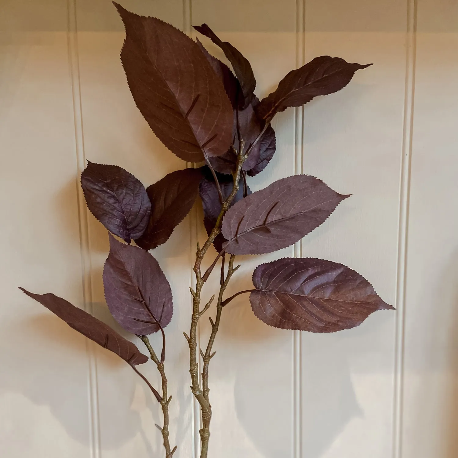 Faux Purple Prunus Stem 78cm