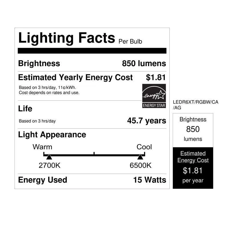 Feit Smart Home Frost White 6 in. W Aluminum LED Smart-Enabled Canless Recessed Downlight 15 W