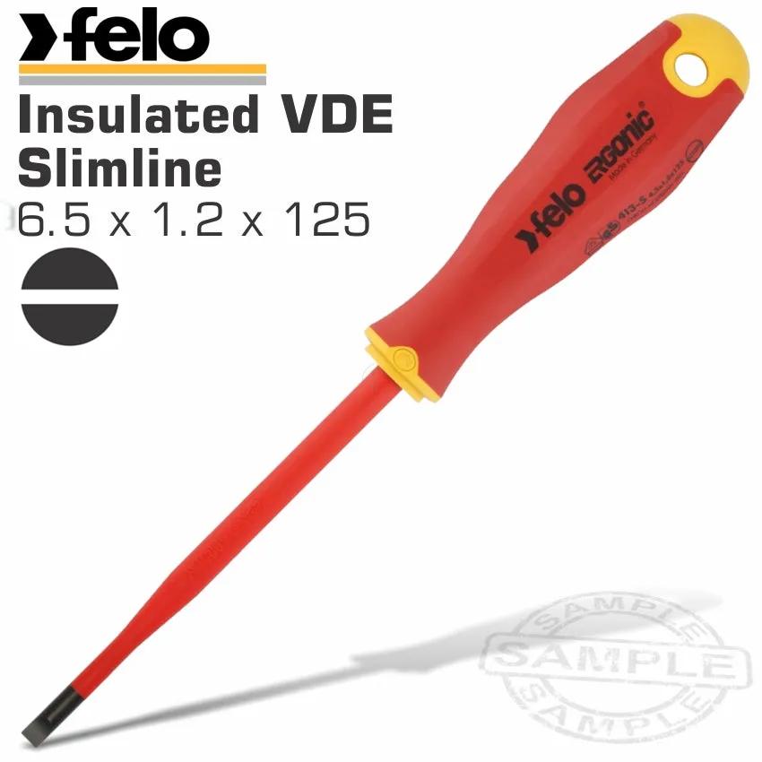 FELo 413 Sl6.5X1.2X125 S/DRiver Ergonic Slimline Insulated Vde FEL41396590