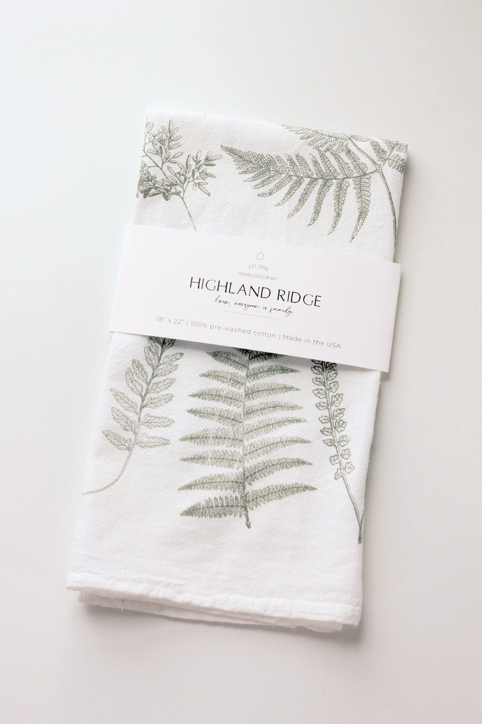 Fern Fronds Tea Towel