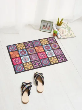 Flower Patchwork Door Mat