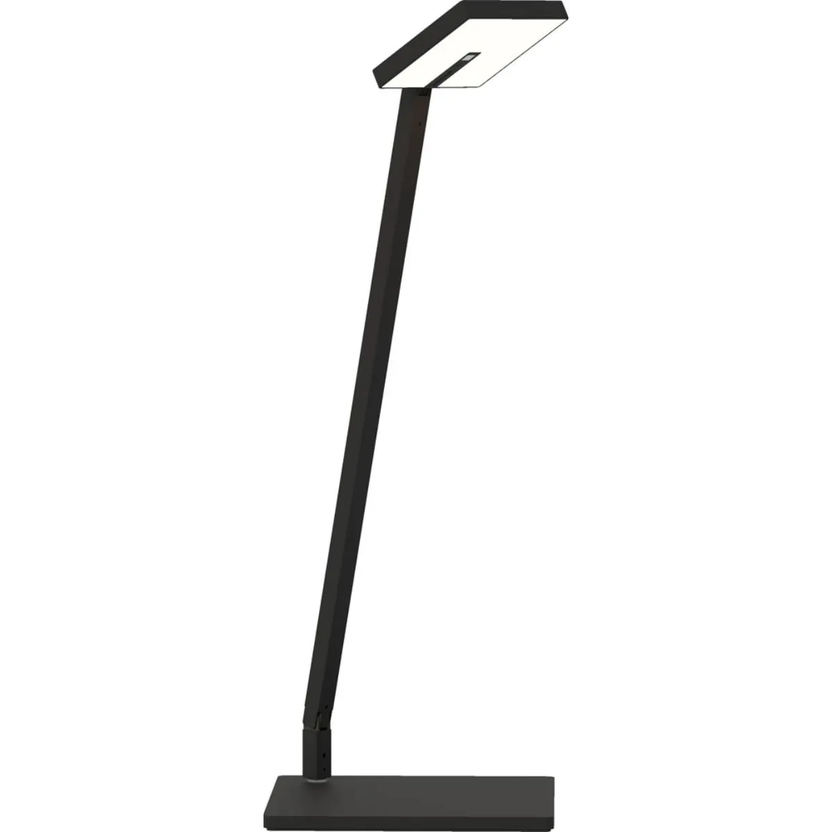 Focaccia Solo Matte Black Contemporary LED Desk Lamp with USB Port and Occupancy Sensor