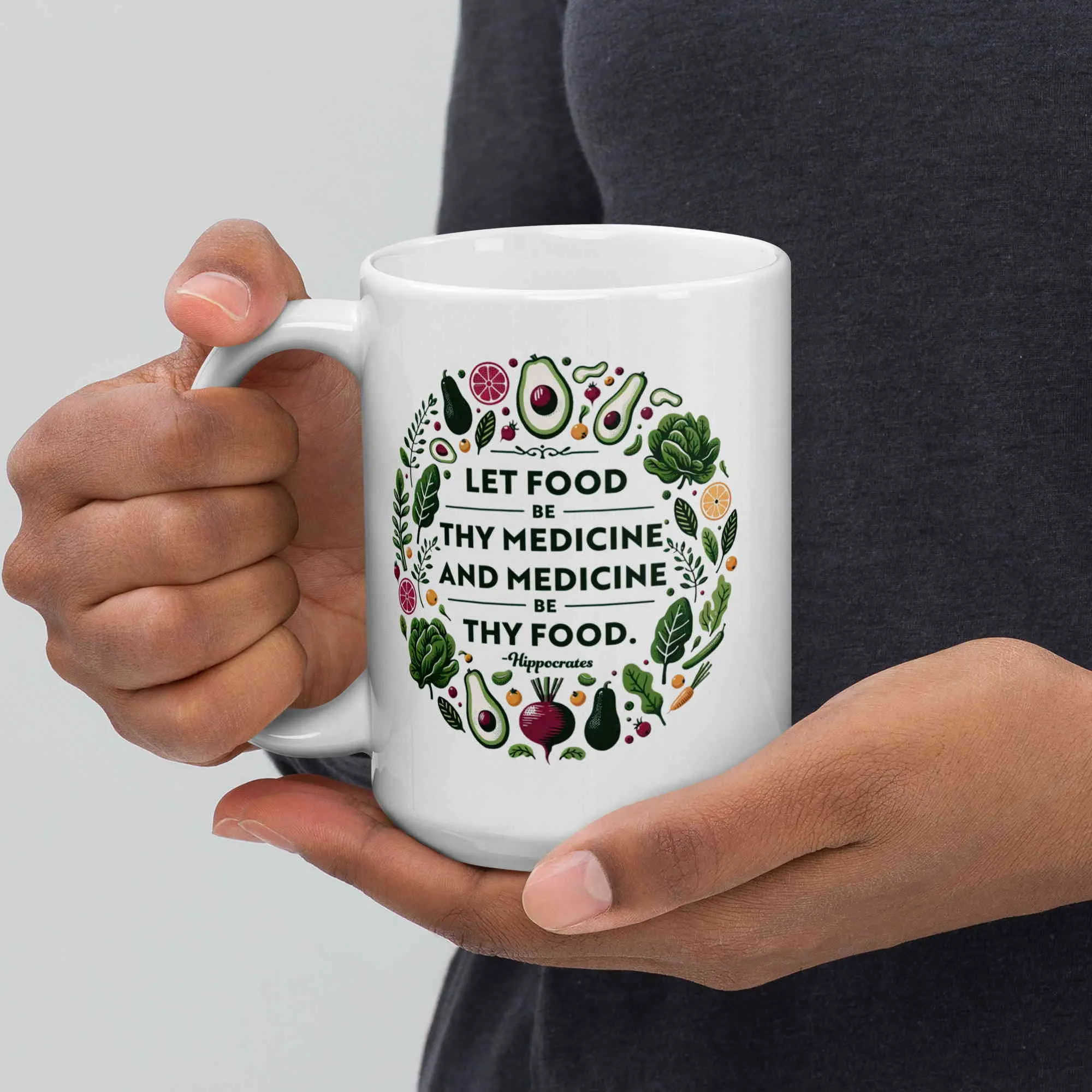 Food Be Thy Medicine Mug (11oz, 15oz, 20oz)