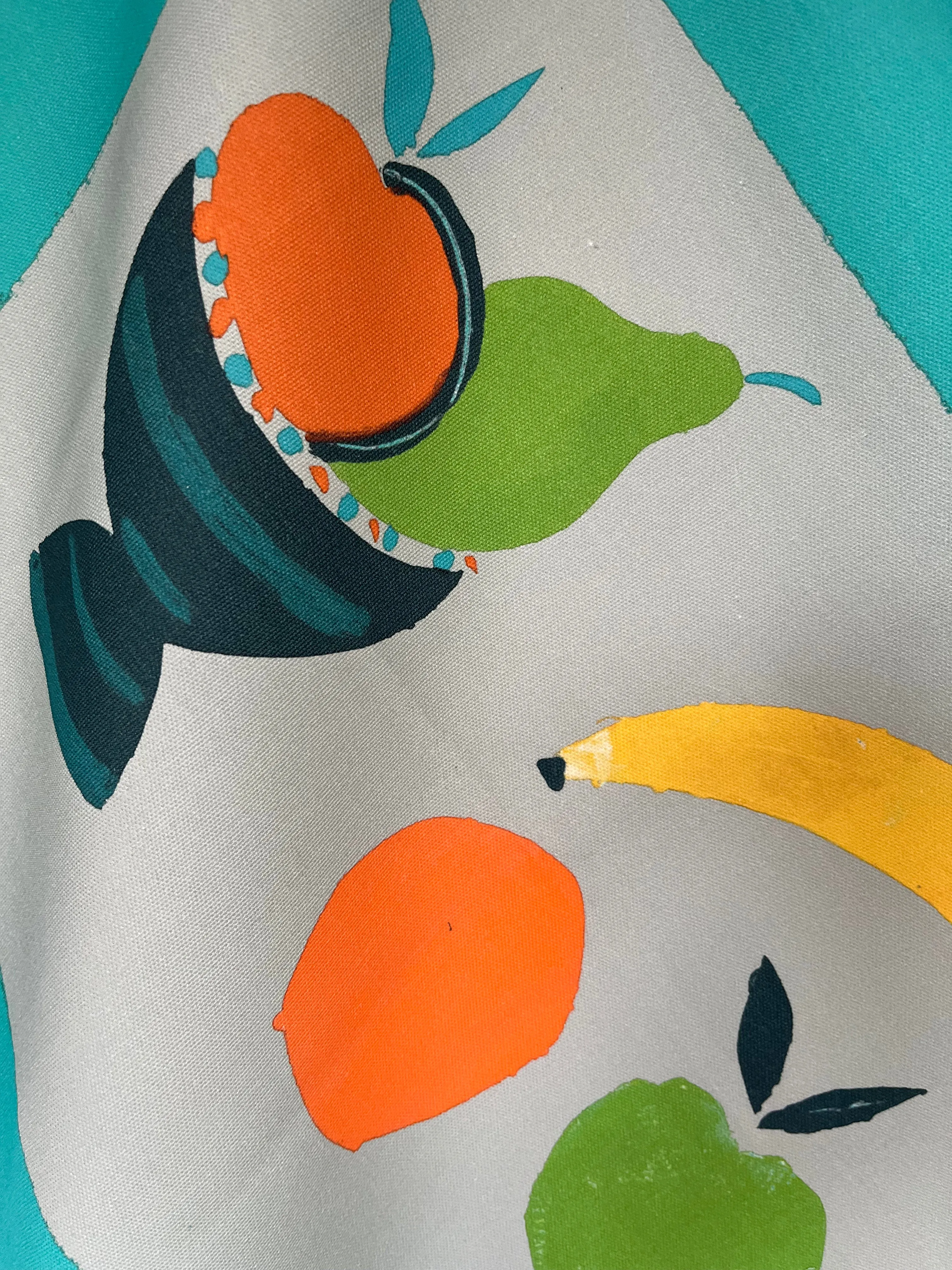 Fruit Bowl Tea Towel - Turquoise