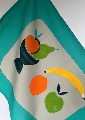 Fruit Bowl Tea Towel - Turquoise