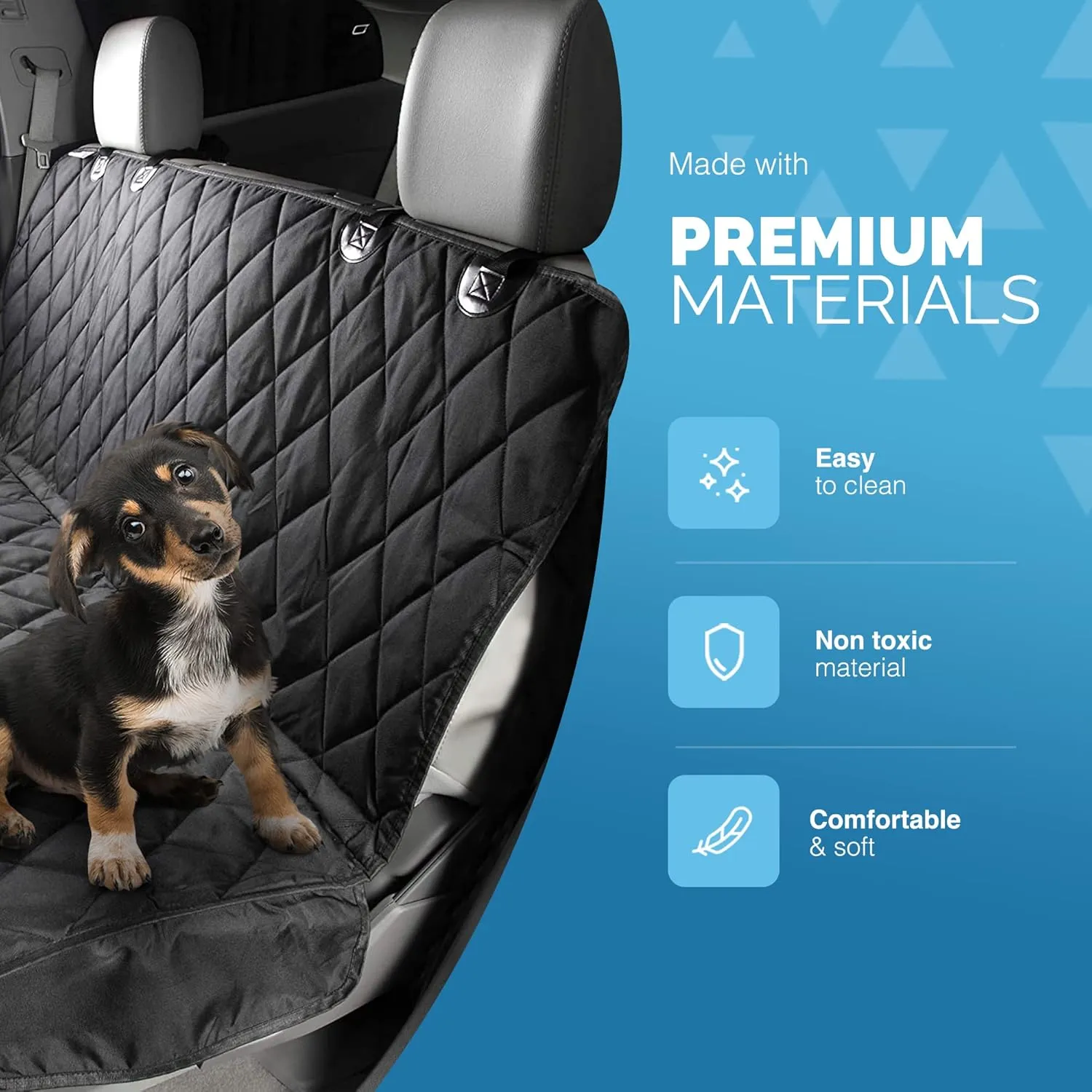 FurDreams Premium Pet Seat Cover – Heavy-Duty, Non-Slip, Scratch-Proof & Waterproof with Hammock Mode – Easy Install & Clean Universal Protector for SUVs, Trucks & More