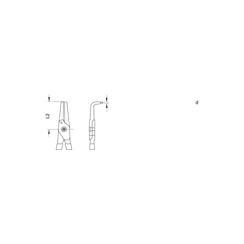 Gedore 2930811 Circlip Pliers For Internal Retaining Rings