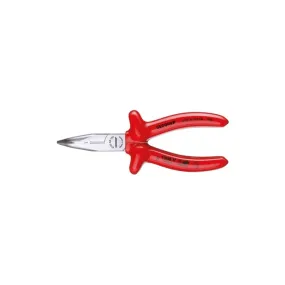 Gedore 6721730 VDE Bent nose telephone pliers with VDE dipped insulation 160 mm