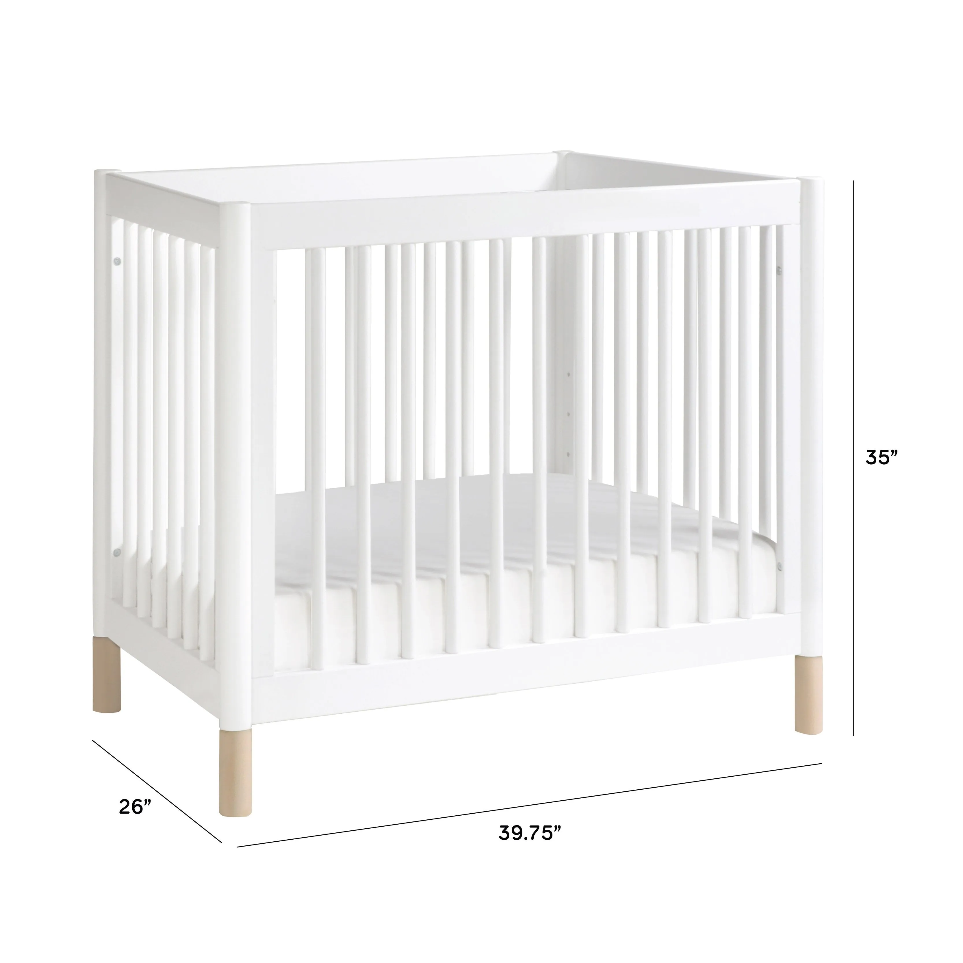 Gelato 4-in-1 Convertible Mini Crib