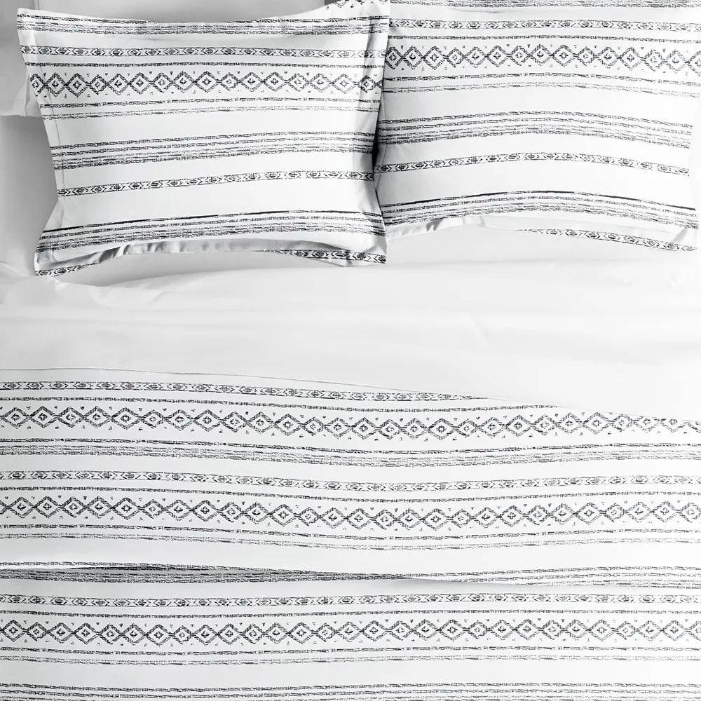 Geo Threads Pattern 3-Piece Duvet Cover Set