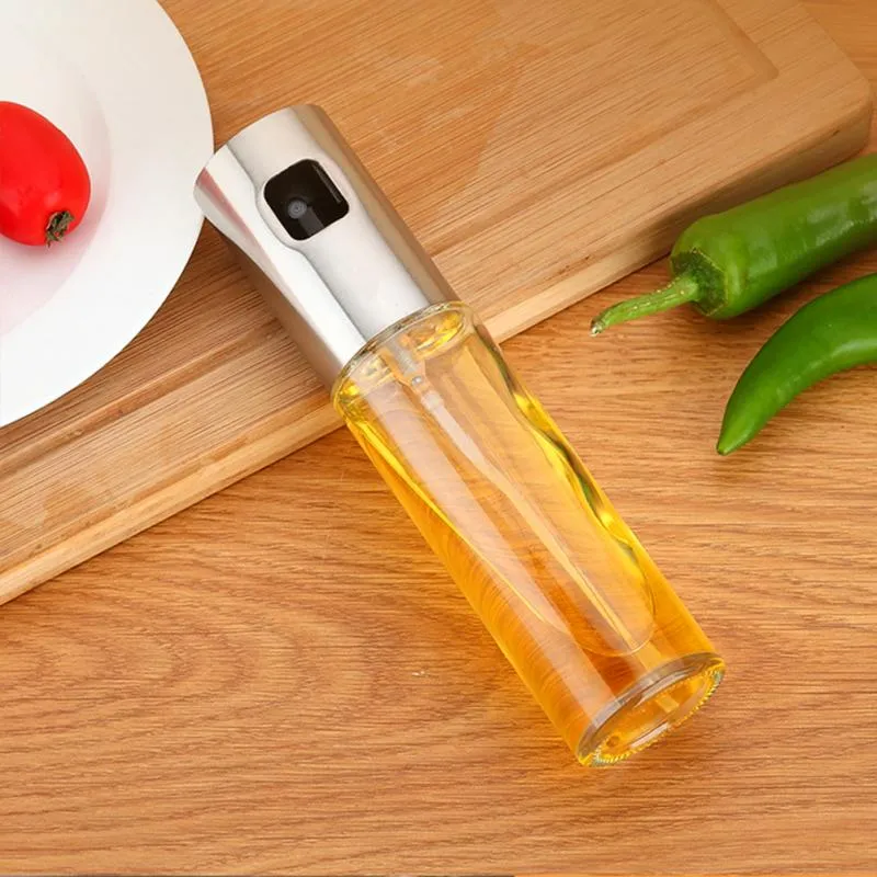 Glass Olive Oil Sprayer Oil Spray Empty Bottle Vinegar Bottle Oil Dispenser for Cooking Salad BBQ Kitchen Baking