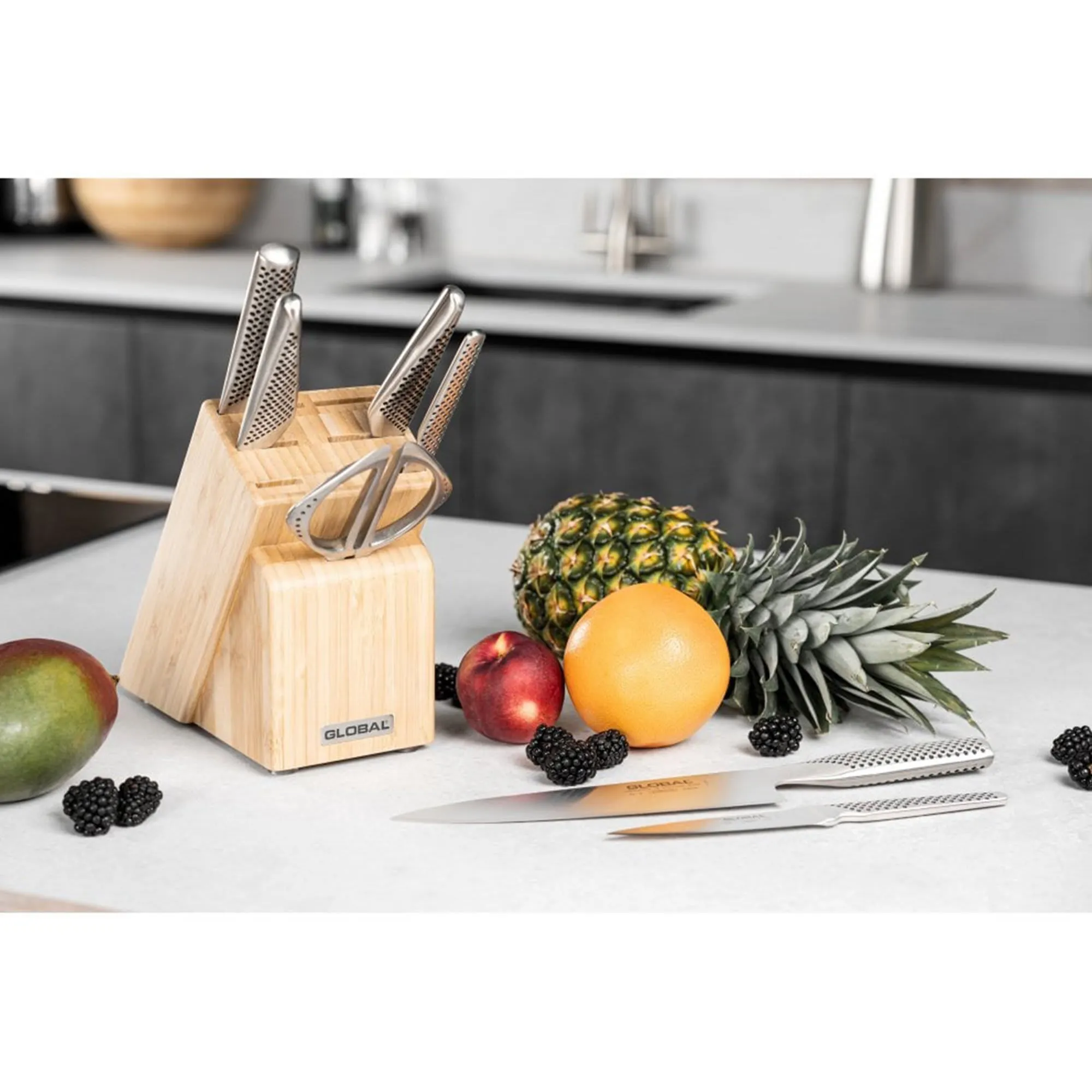 Global Takashi Knife Block 8 Piece Set