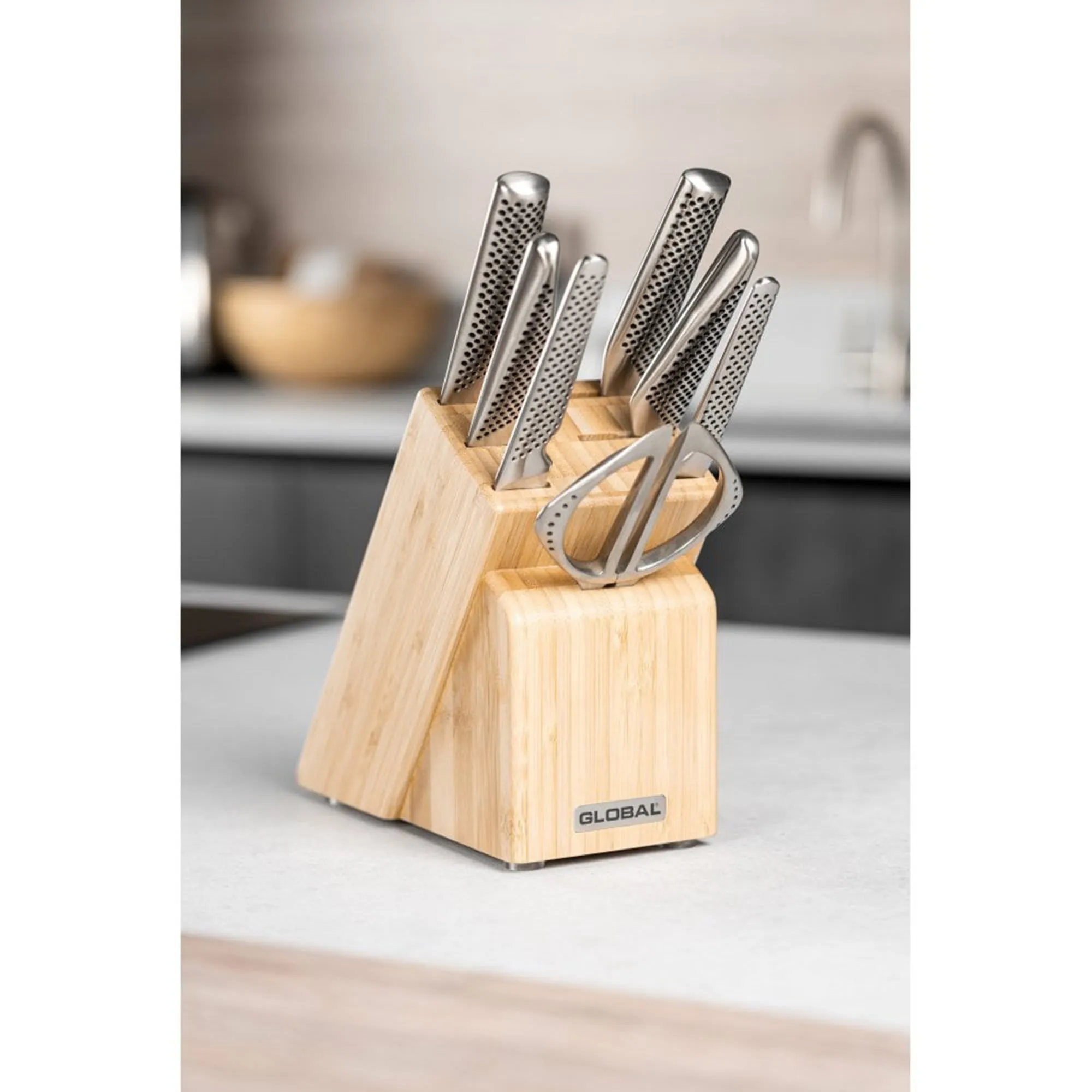 Global Takashi Knife Block 8 Piece Set