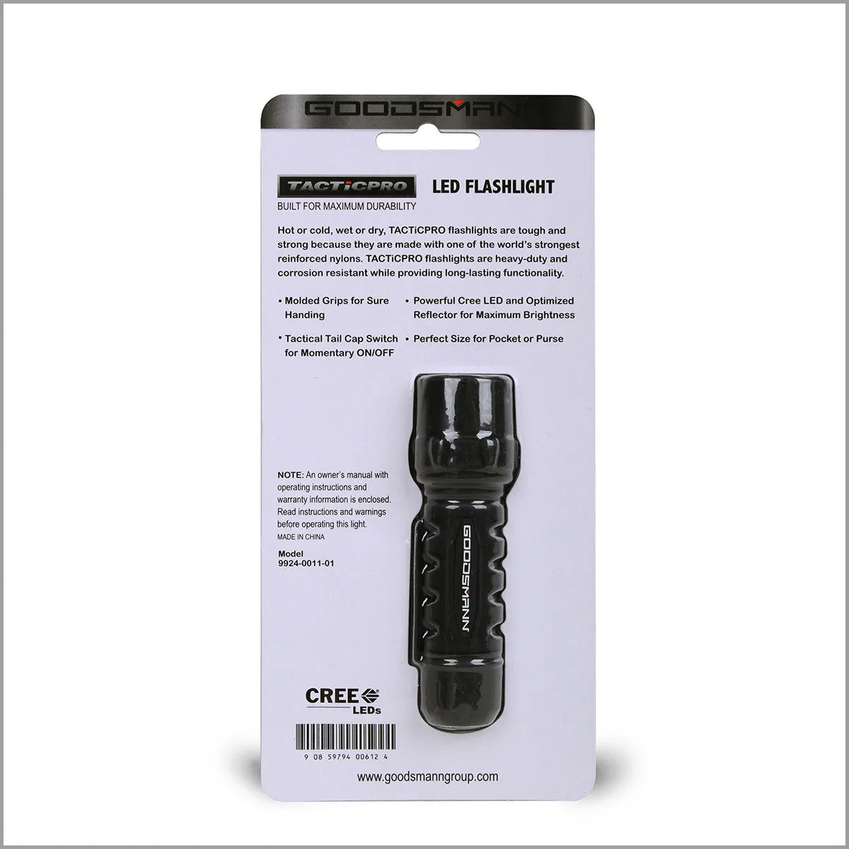 Goodsmann Tacticpro LED Flashlight Built For Maximum Durability