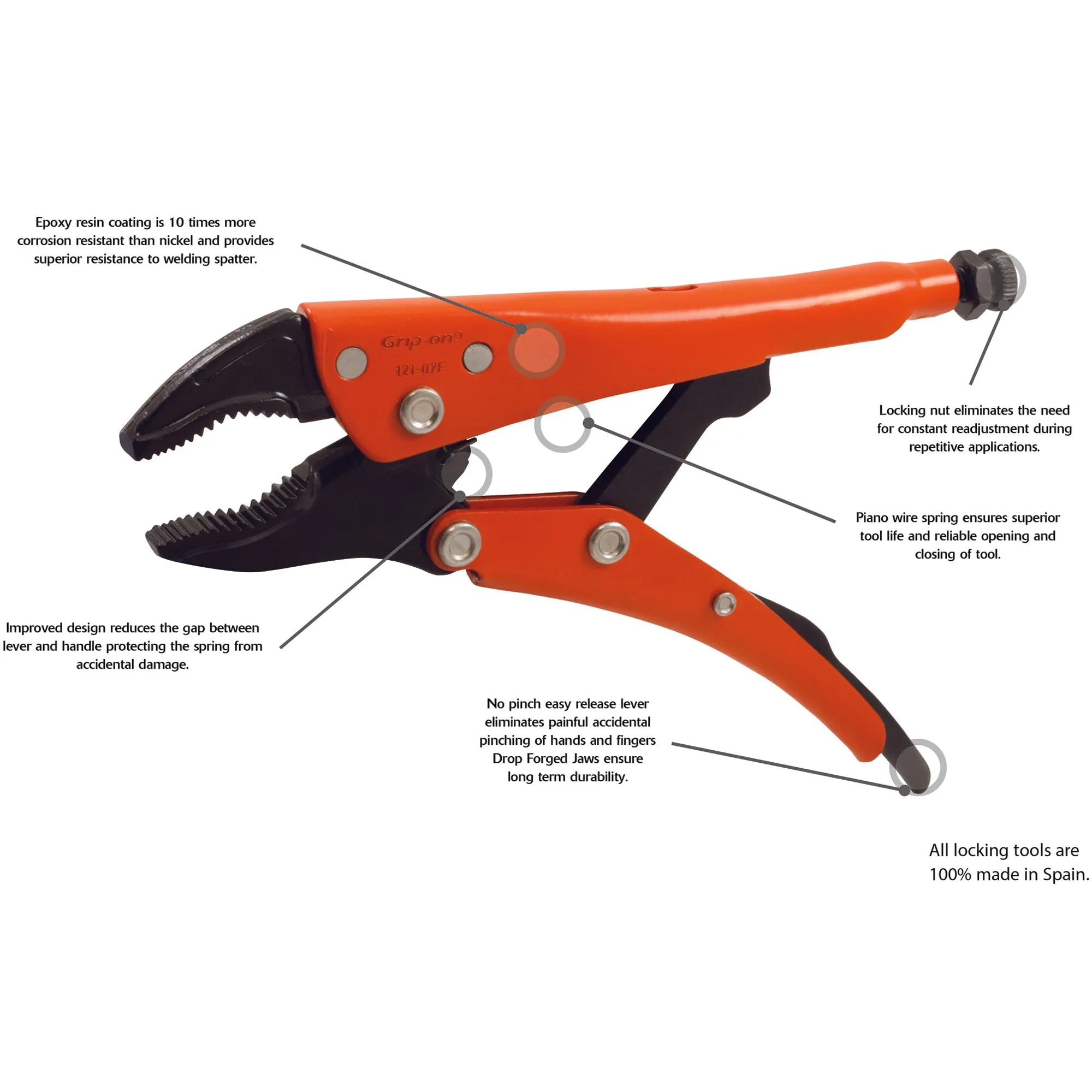 Grip-on® L Type Axial Grip Locking Pliers