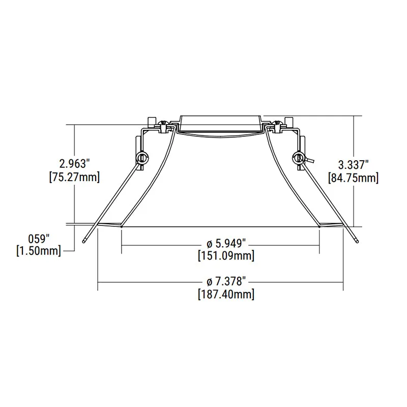 Halo Commerial HCD6TRH 6" Round Reflector, Medium Distribution