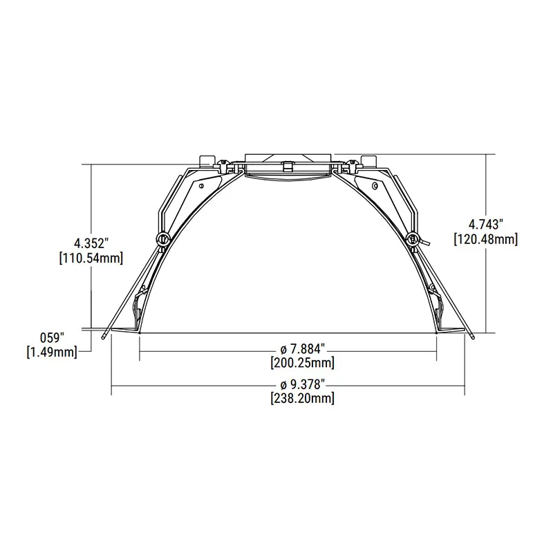 Halo Commerial HCD8TSQH 8" Square Reflector, Medium Distribution