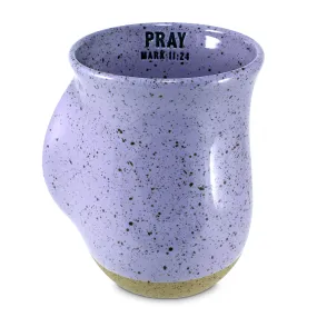 Handwarmer Mug Speckled Stone Pray- Purple