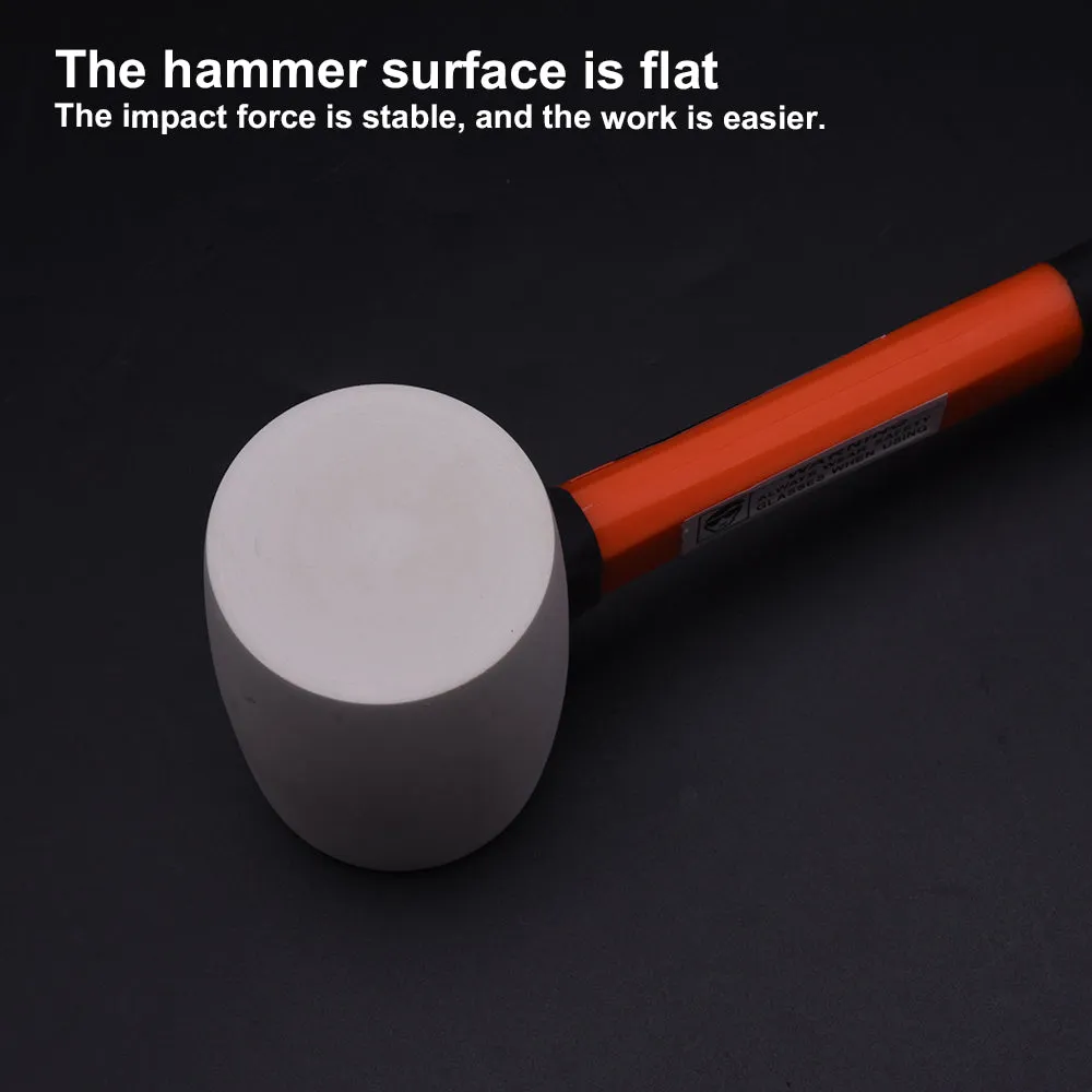 Harden White Rubber Mallet with  Firbregalss Handle 500g 590435