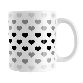 Hearts in Black Mug